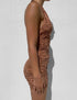 Dunhuang New Product Sleeveless Halter Pencil Skirt Printed Middle Skirt - ROUTINE FASHION